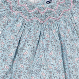Hand-Smocked Baby Bubble - Wren