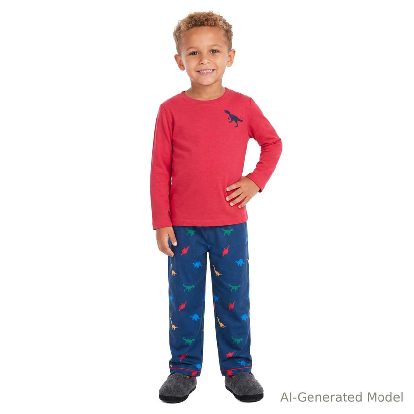 Boys (4-7) Pajama Set | Dino Sleep