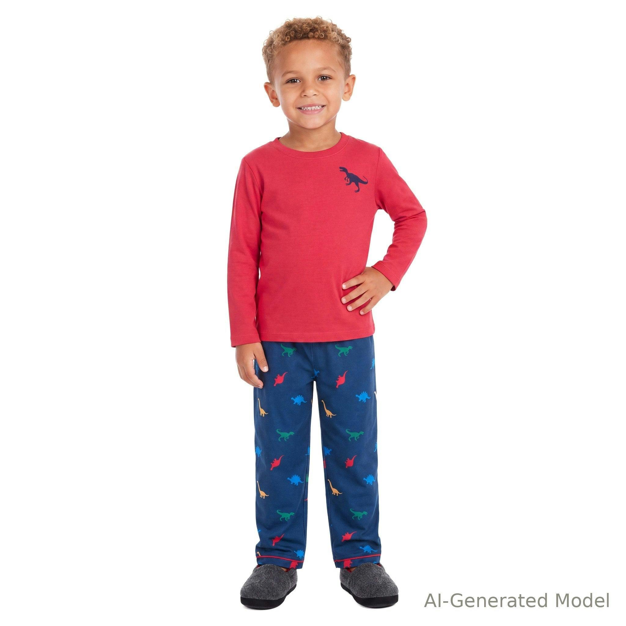 Boys (4-7) Pajama Set | Dino Sleep