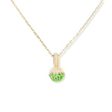 Revel Small Bobble Charm Necklace - Tsavorite