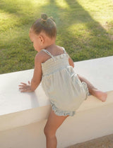 Gabrielle | Organic Muslin Cotton Bouquet Onesie | Sage