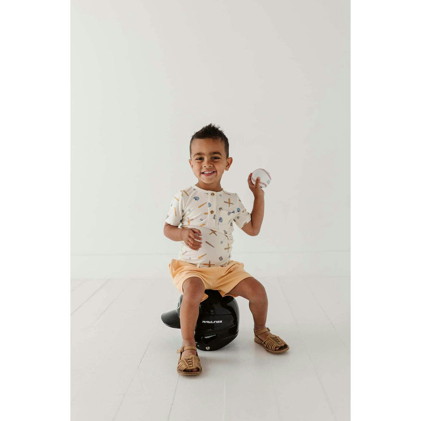 Boy's Short Sleeve Henley Shirt