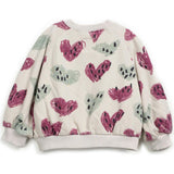 Abstract Heart Print Sweatshirt