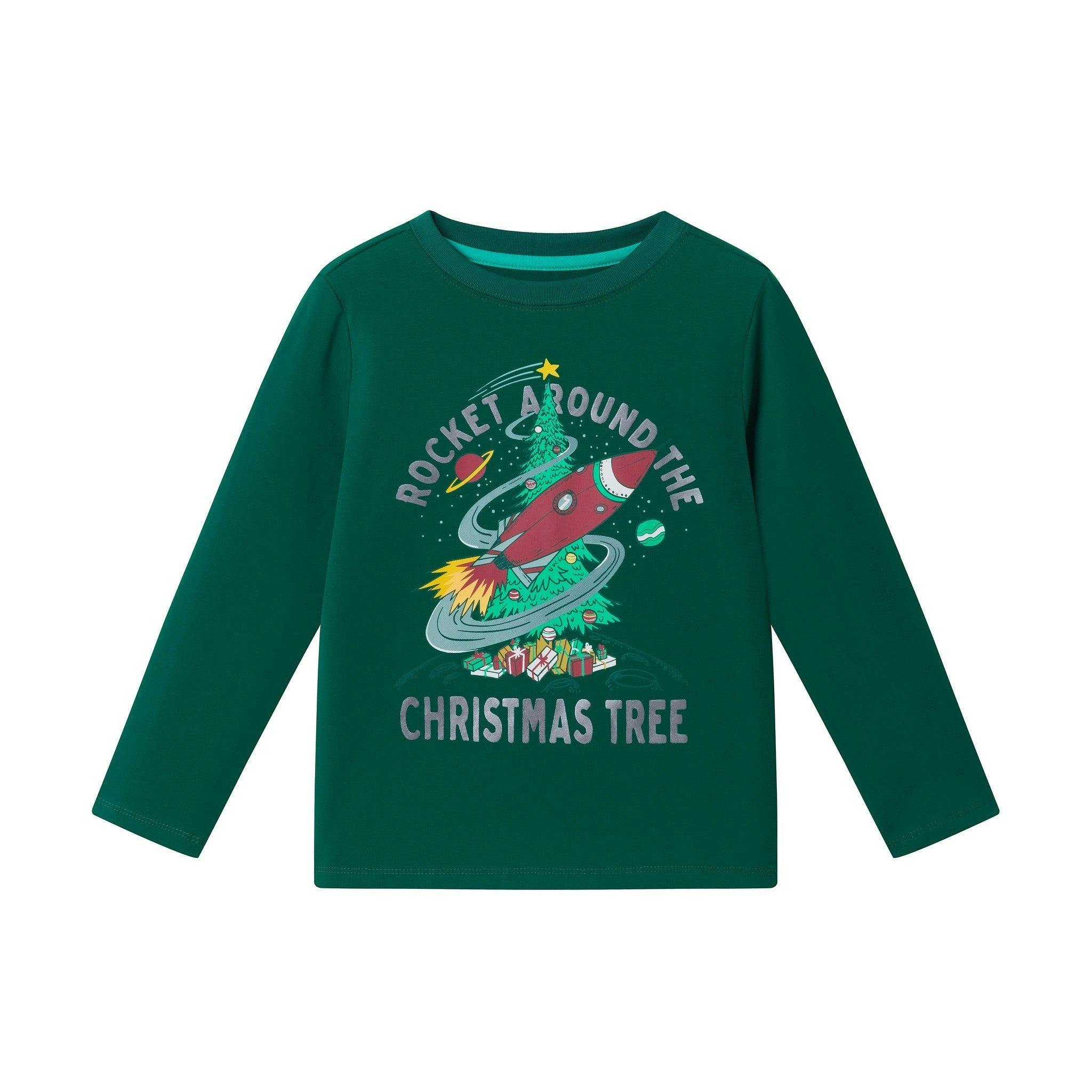 Long Sleeve Holiday Graphic Tee | Rocket Around