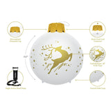 32" Inflatable Holiday Ornament - White 3 Pack