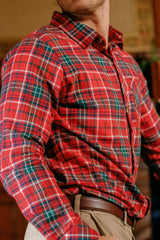 Mens John Shirt in Christmas Cheer Plaid