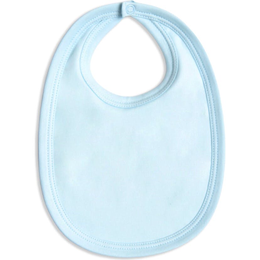 Pima Cotton Baby Bib - Light Blue