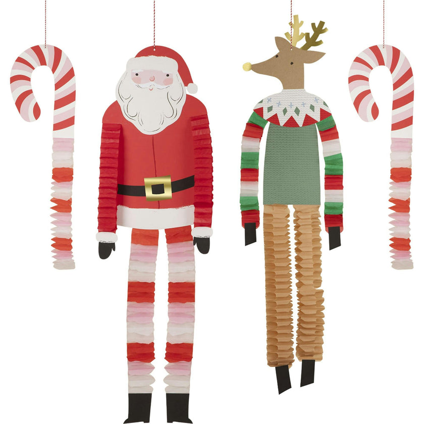 Long Legged Santa & Decorations