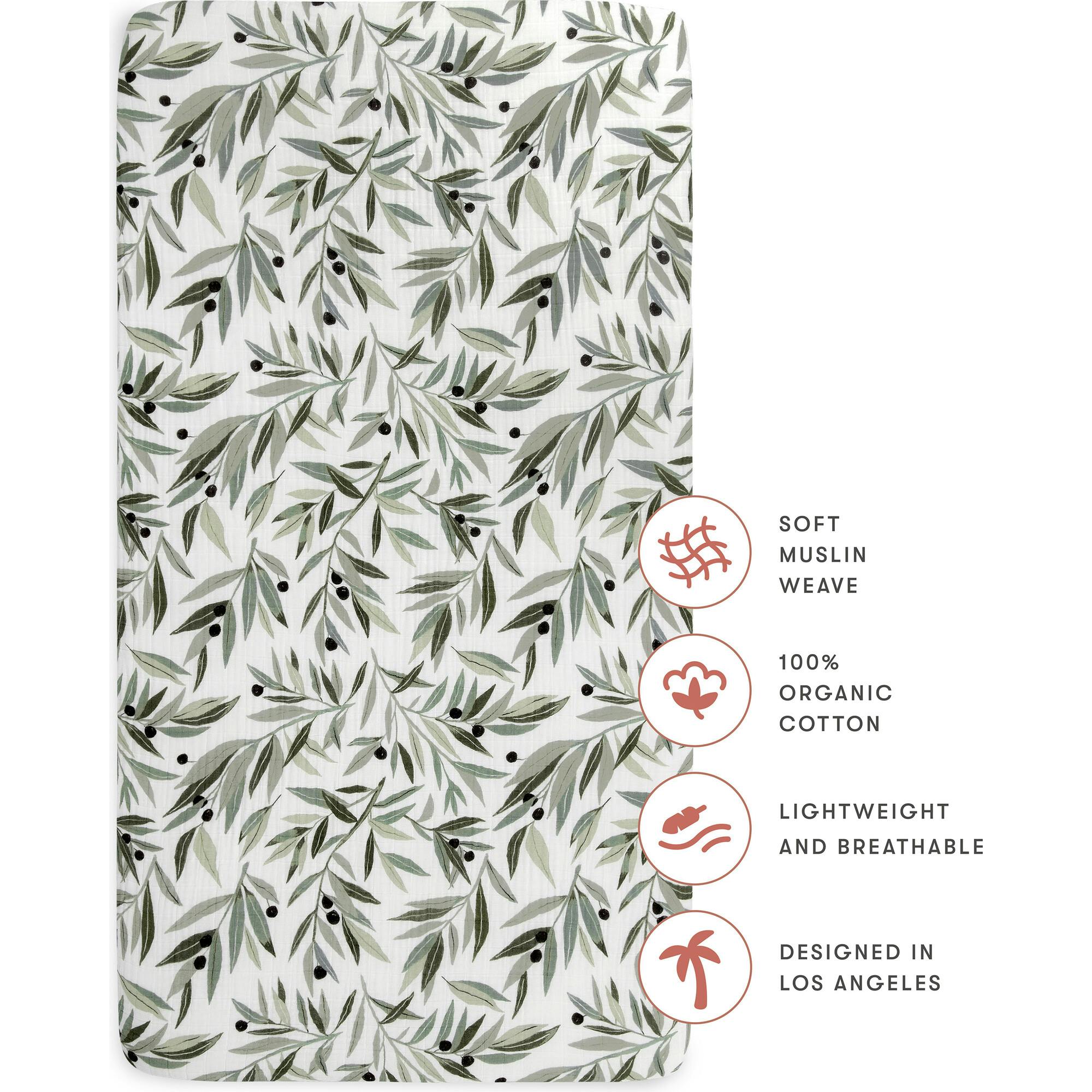 Organic Muslin Cotton Crib Sheet