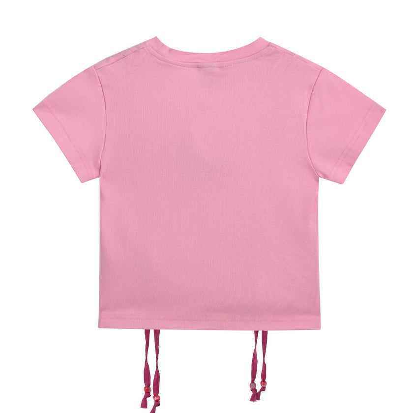 Pink Tee with Star Accent