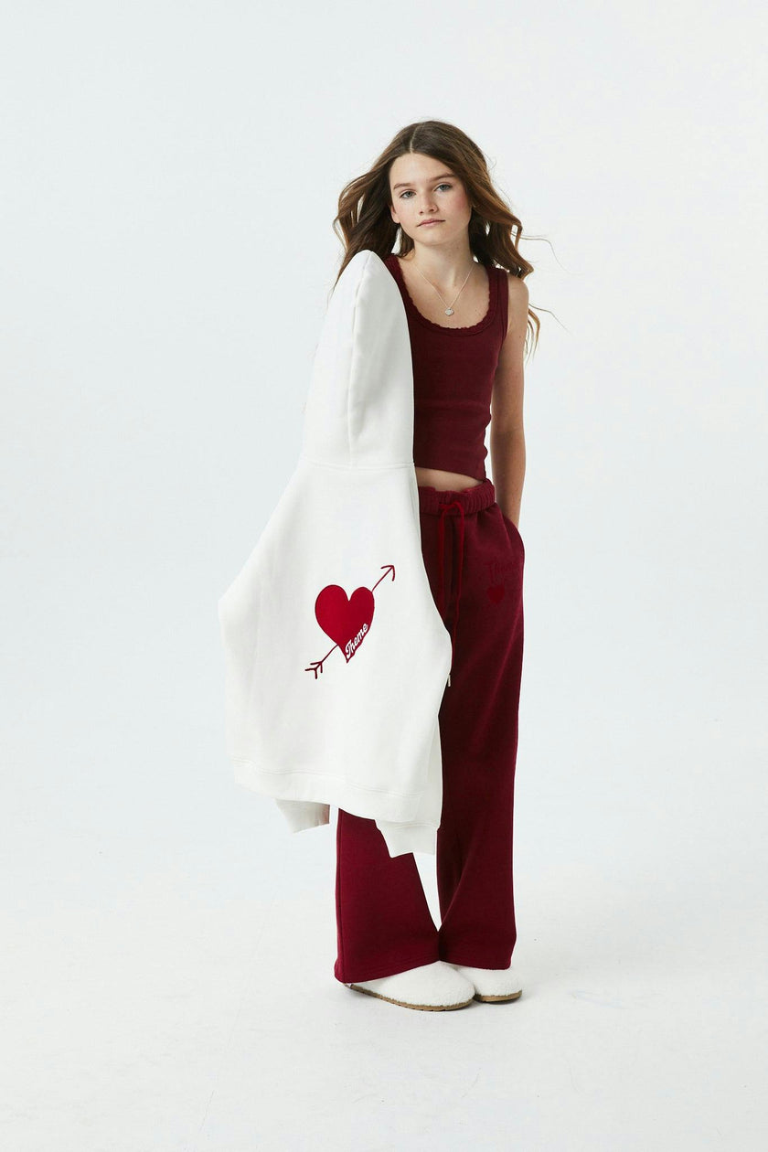 Lea White French Terry Oversized Hoodie - Ace