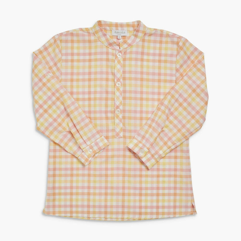Pereprine Shirt Yellow Pink Check