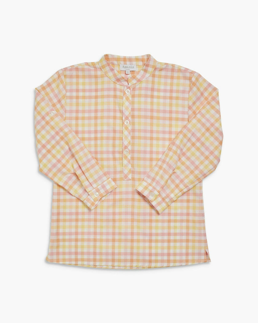 Pereprine Shirt Yellow Pink Check