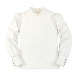 Organic Mock Neck Knit Top