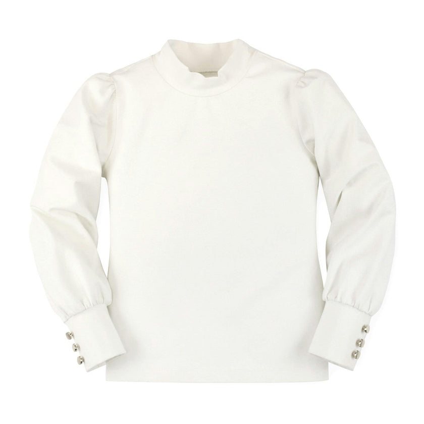 Organic Mock Neck Knit Top