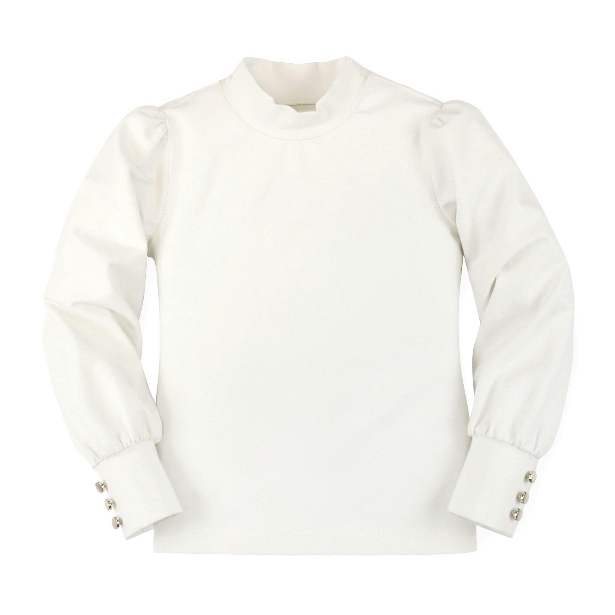 Organic Mock Neck Knit Top