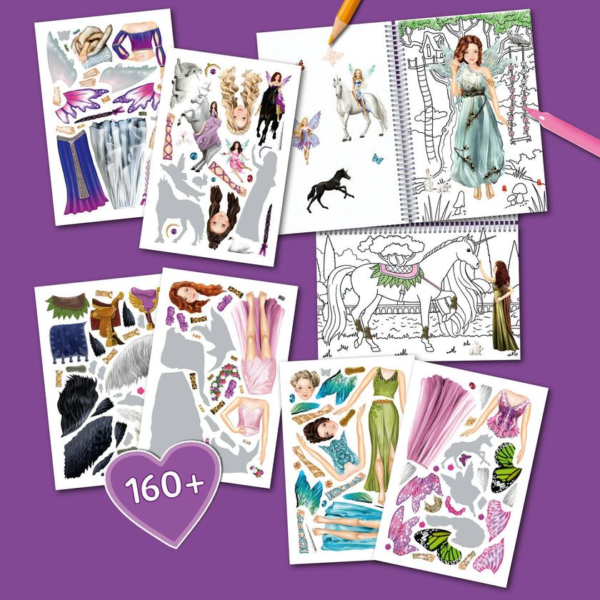 Color & Sticker Fun: Elves