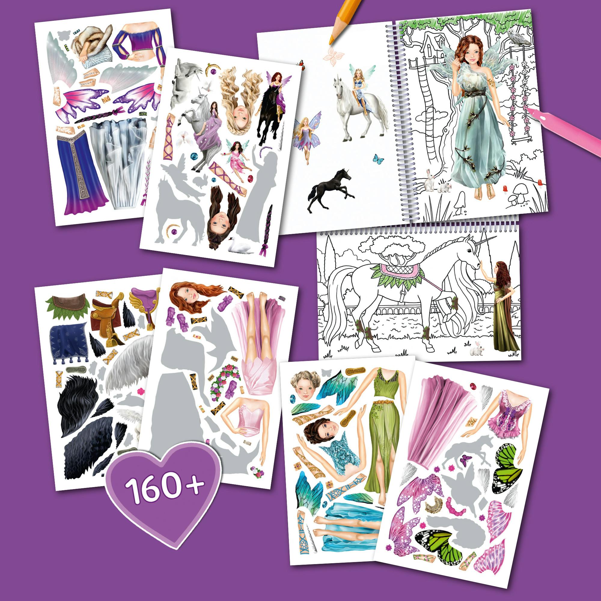 Color & Sticker Fun: Elves