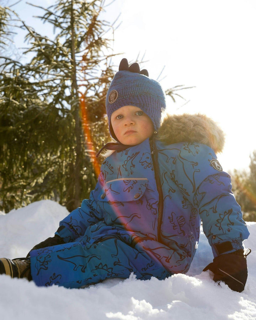 One-Piece Baby Play Snowsuit Designed for Car Seat