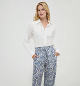 The Maxime Pant -  Chedworth Paisley Blue