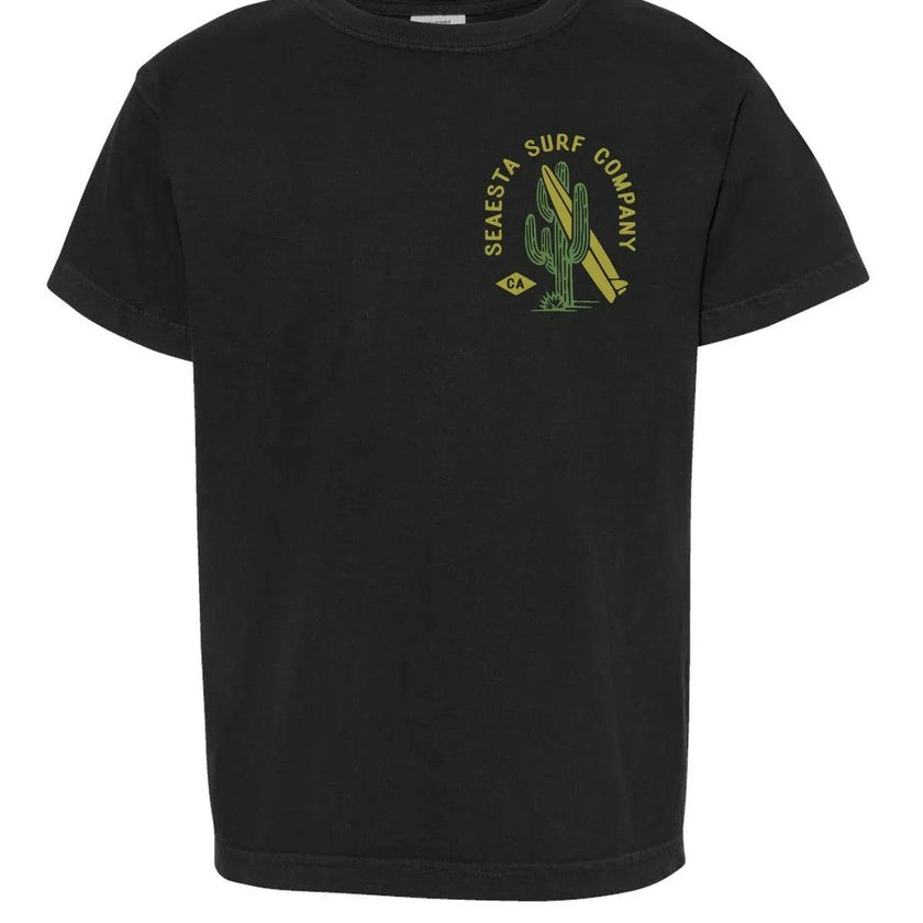 Surf Cactus Tee / Youth / Charcoal