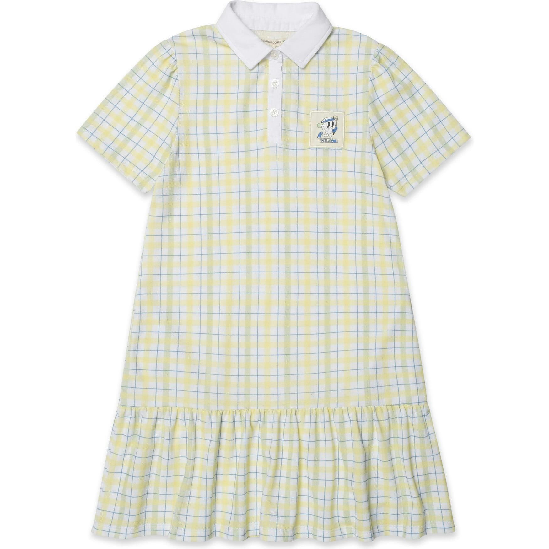 Play Polo Dress in Patch Plaid