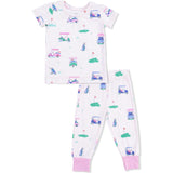 Vintage Golf Carts Pink - Short Sleeve Loungewear Set