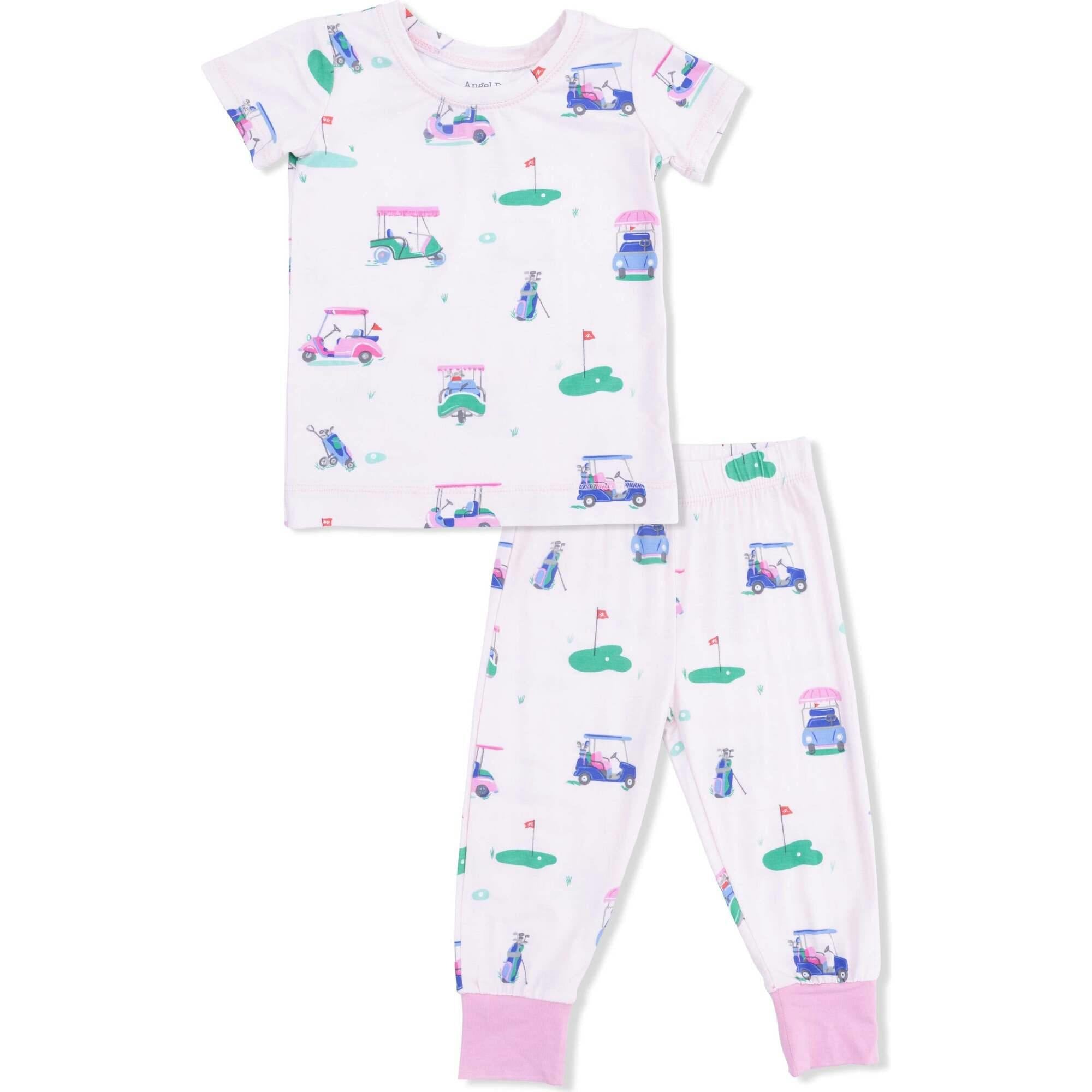 Vintage Golf Carts Pink - Short Sleeve Loungewear Set
