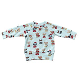 Raglan Sweatshirt Christmas Truck