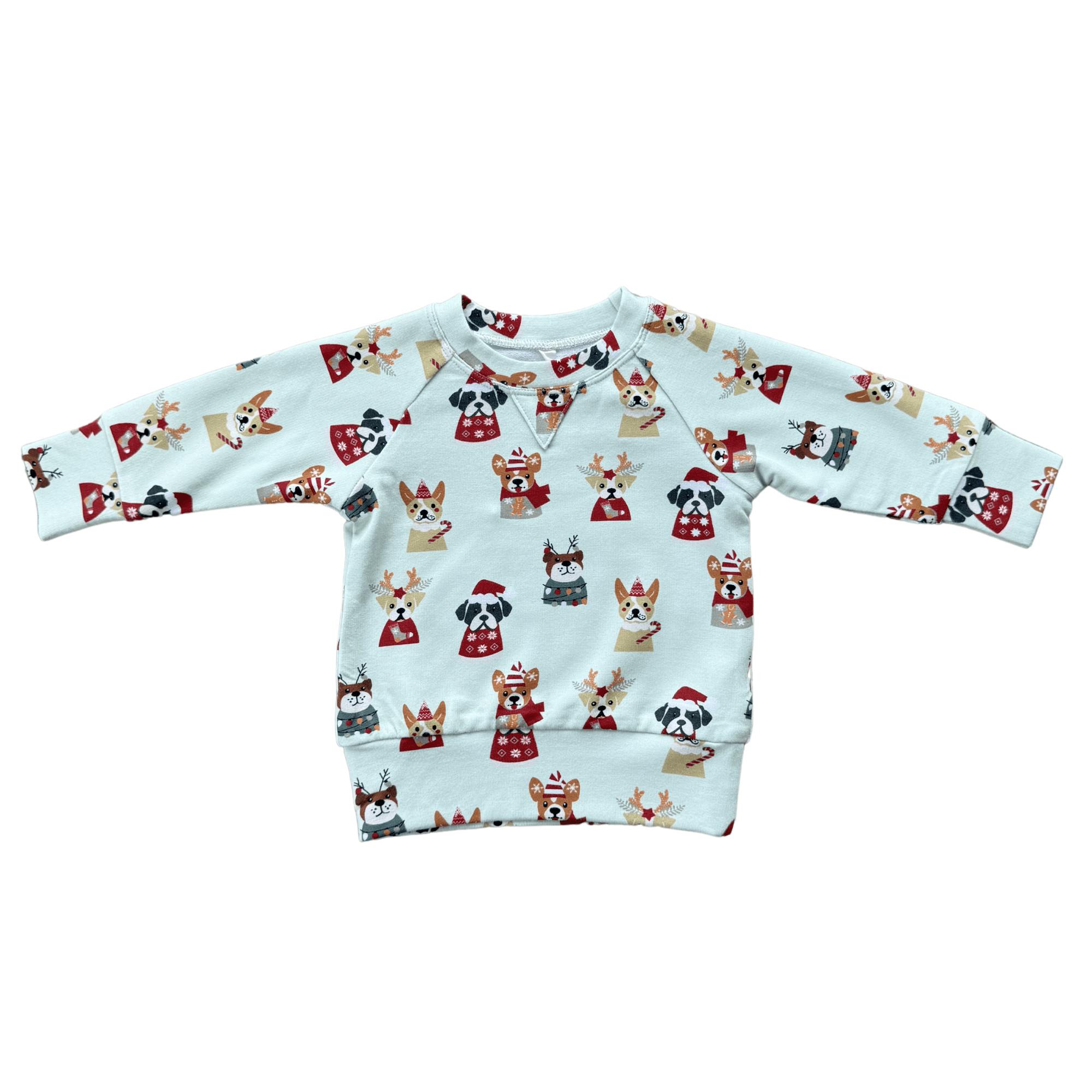 Raglan Sweatshirt Christmas Truck