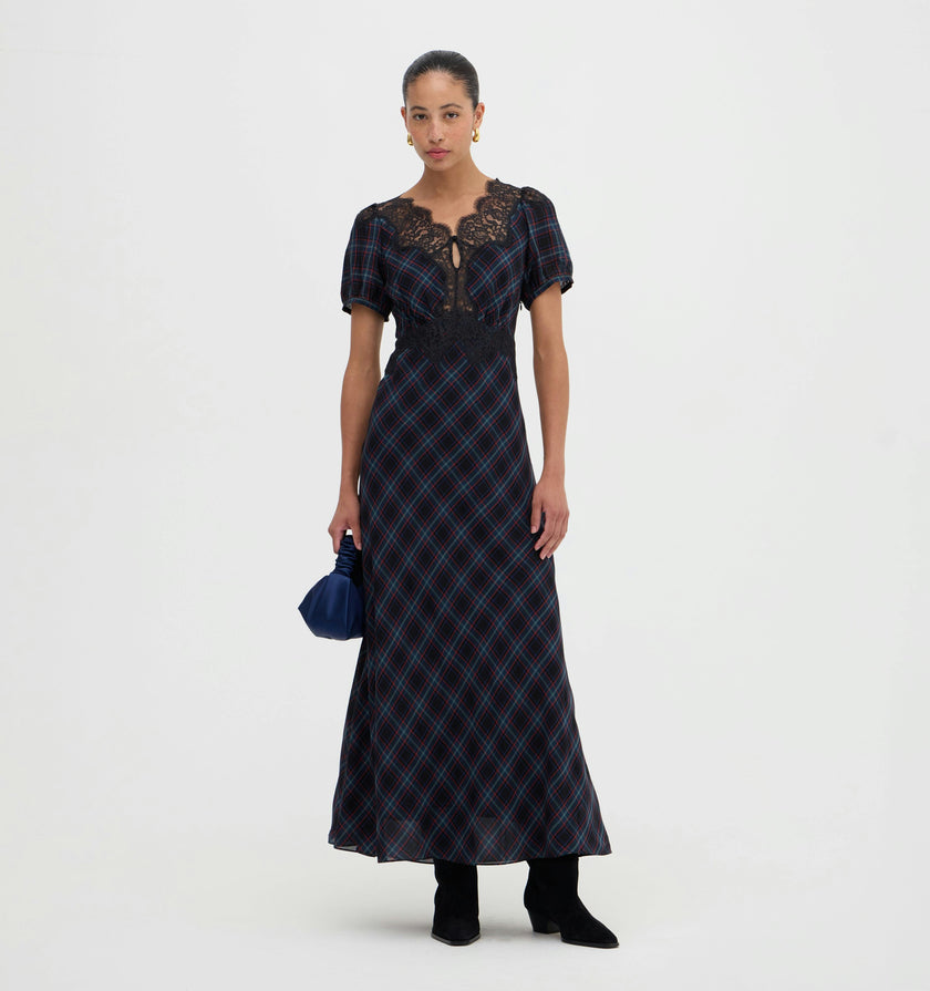 The Oakley Dress - Jewel Tartan