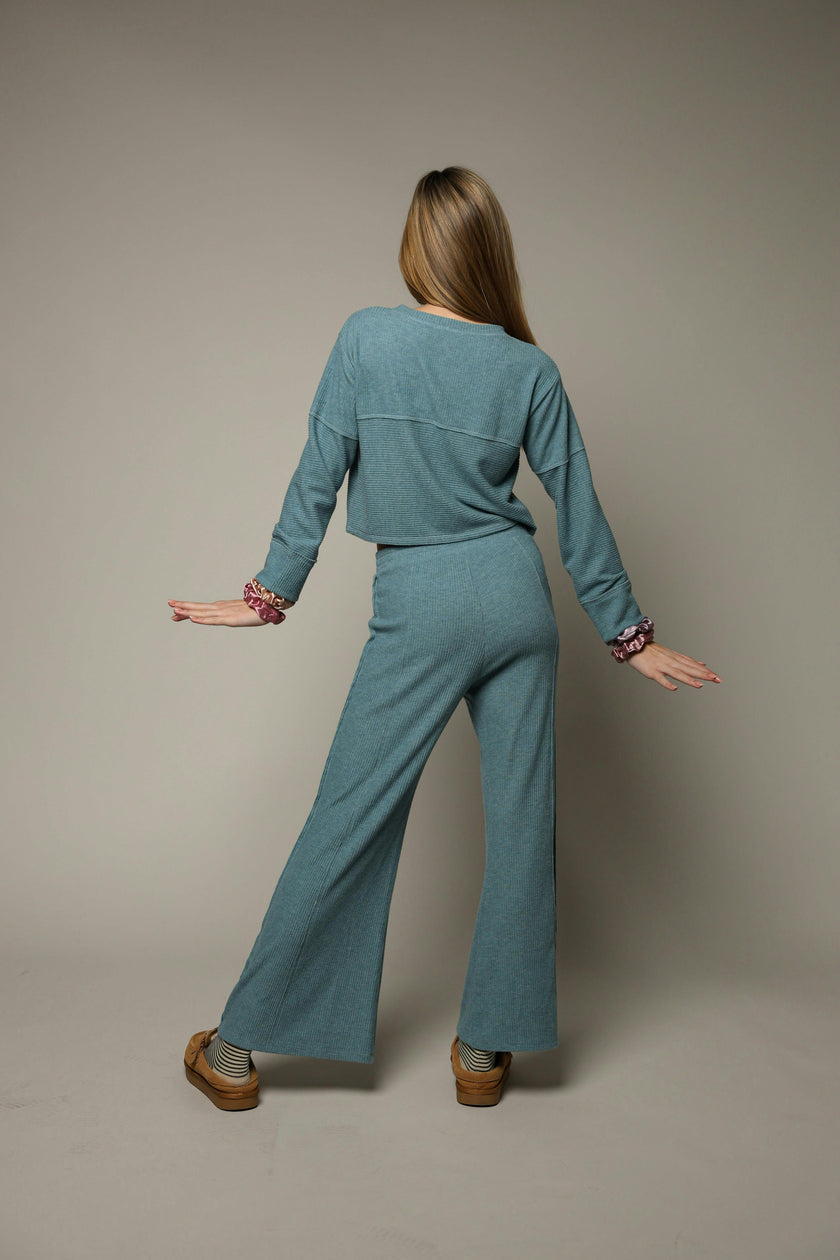 Hacci Rib Wide Leg Pant
