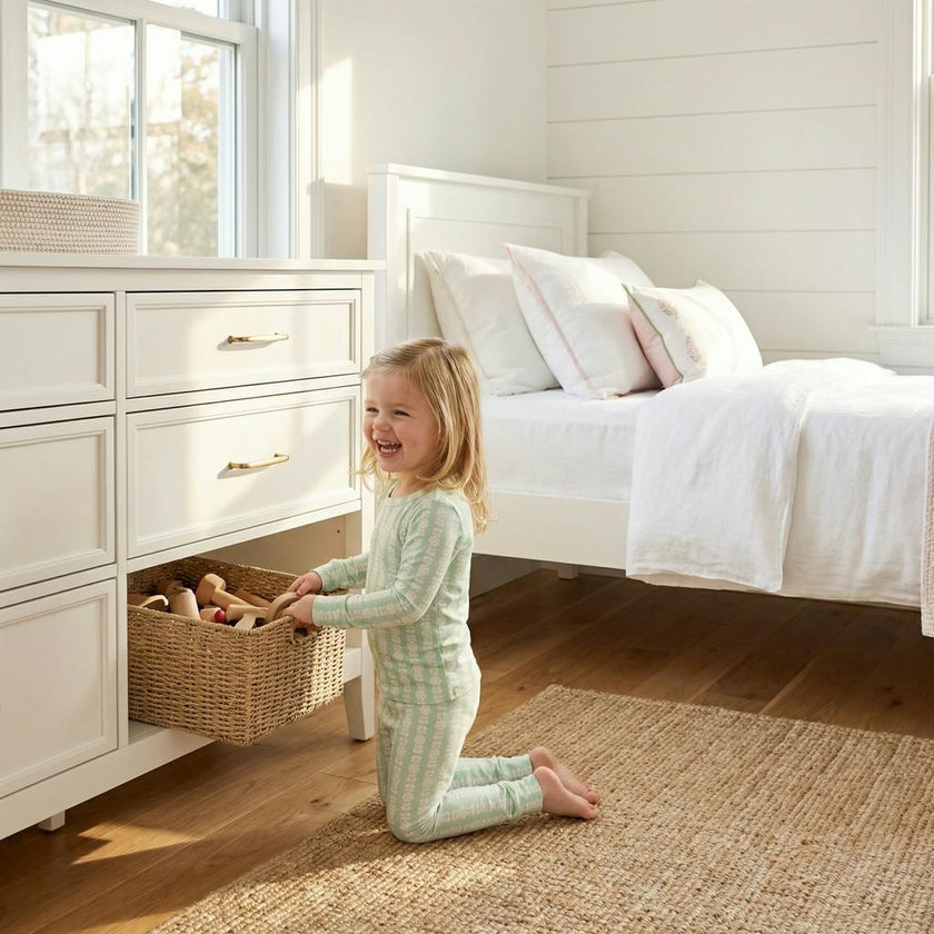 Mint Meadows Bamboo Toddler Pajama Set