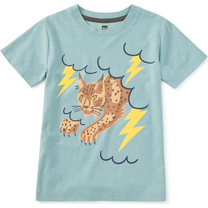 Lightning Lynx Graphic Tee, Blue