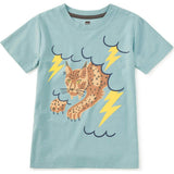 Lightning Lynx Graphic Tee, Blue