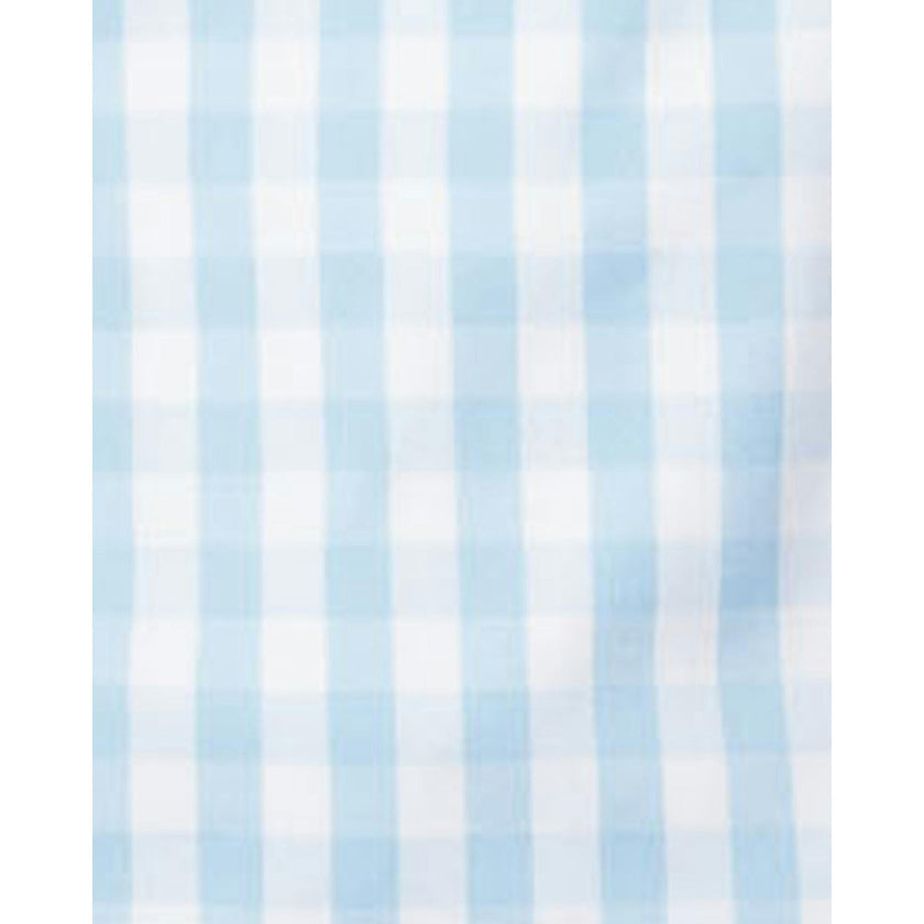 Men's Twill Pajama Set in Light Blue Gingham