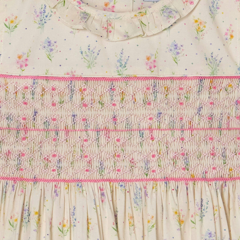 Hand-Smocked Girls Dress - Kacey