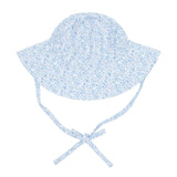 baby slate floral sun hat