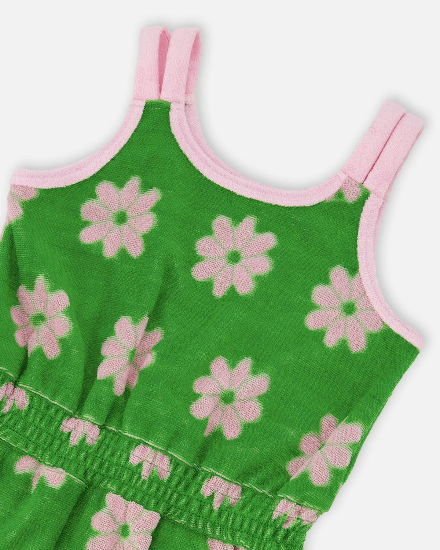 Terry Cloth Sleeveless Jumpsuit