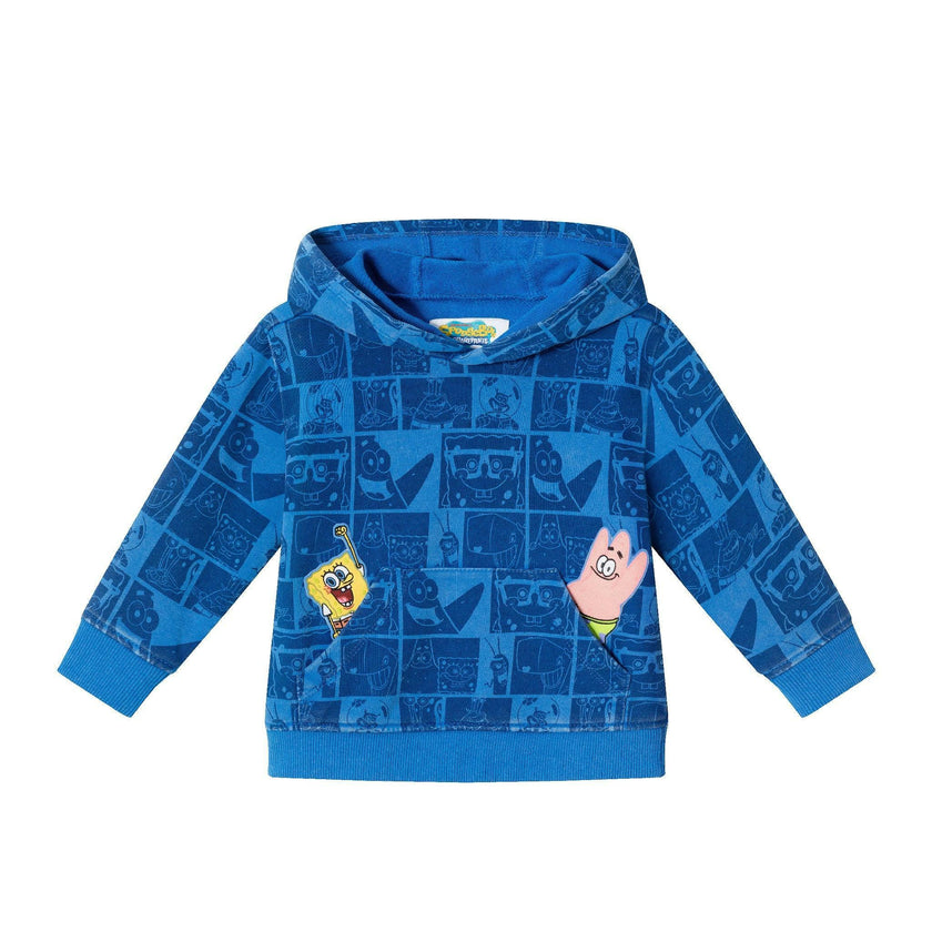SpongeBob SquarePants™ x Andy & Evan® | Infant (9-24M) Stone-Washed Character Collage Sweatshirt Set
