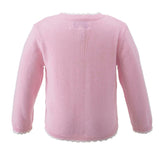 Baby Ice Cream Print Scalloped Trim Cardigan
