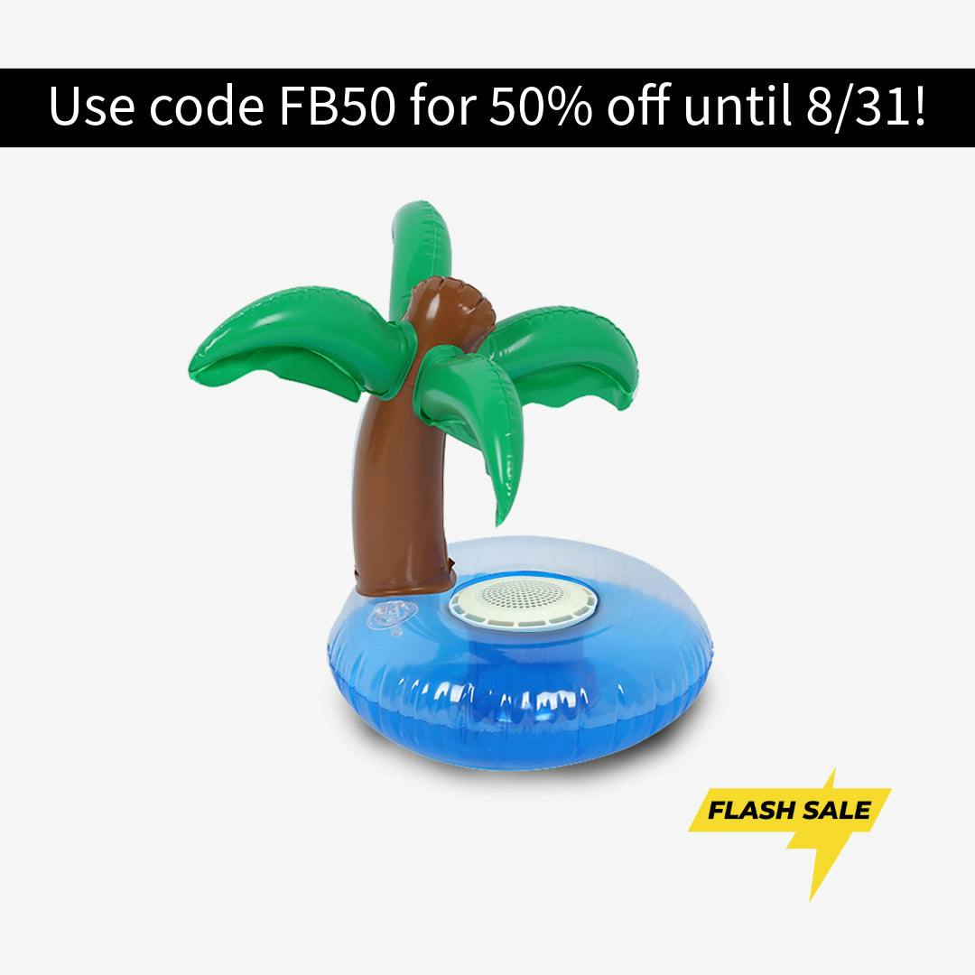 Bluetooth Floating Speaker & Cup Holder - Palm Tree