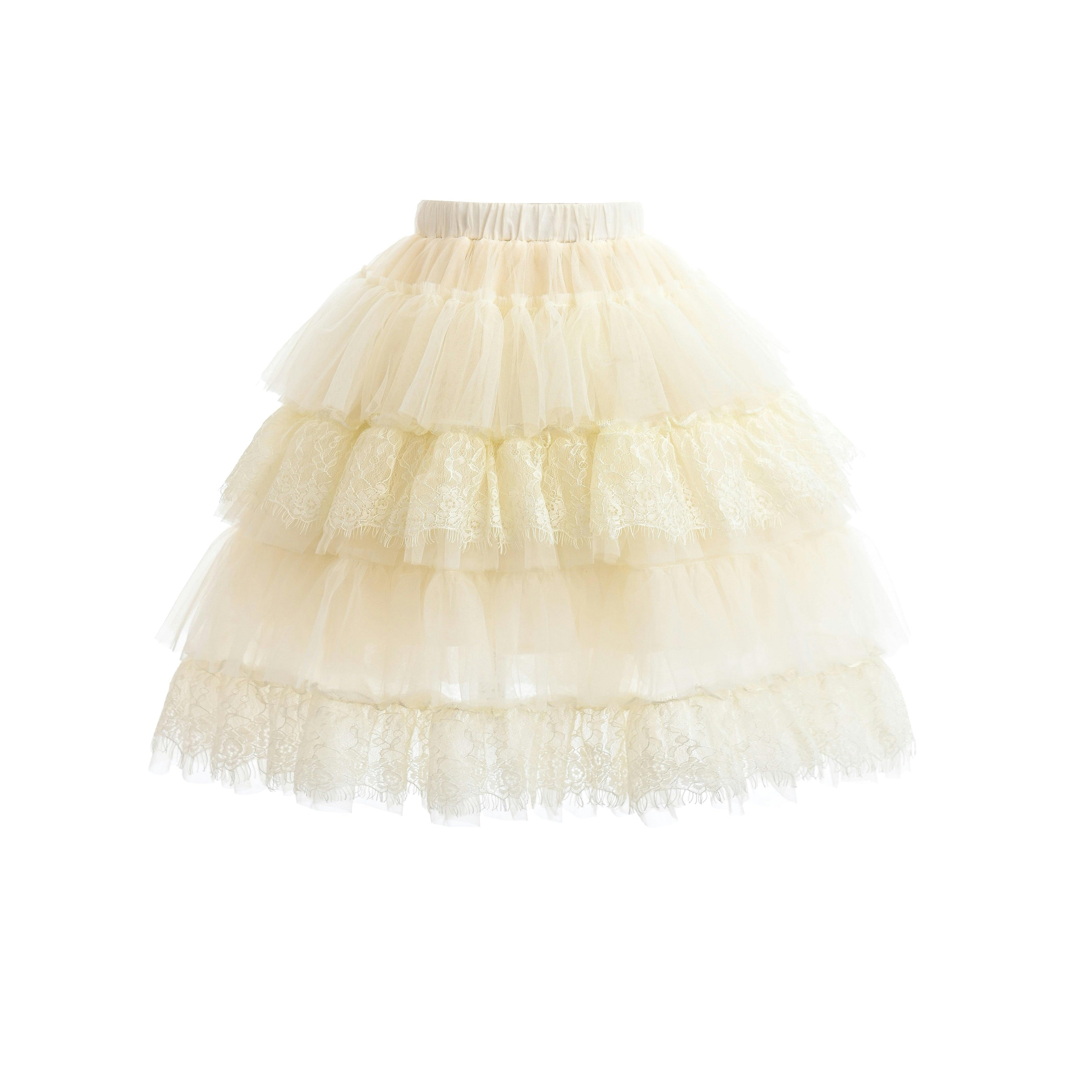 Black Knit Top with Tulle Skirt