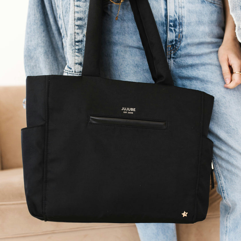 Utility-Strap Diaper Tote Bag