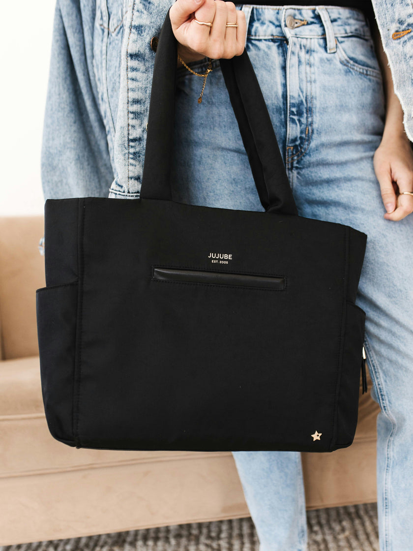 Utility-Strap Diaper Tote Bag