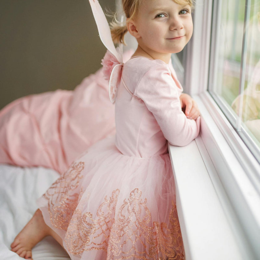 Rose Gold Tutu & Wings Set