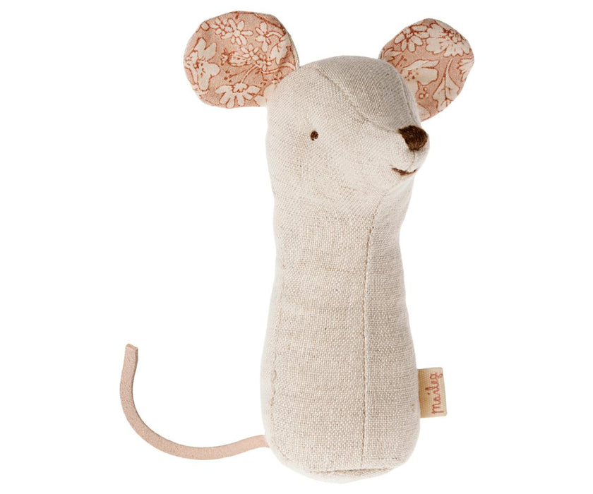 Lullaby Friend Rattles, Mouse - Natural