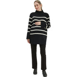 Sarabeth Neck Long Sleeve Maternity Sweater