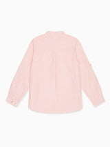 Orange Stripe Mateo Long Sleeve Boy Shirt