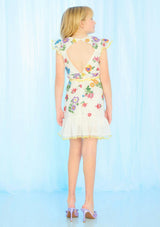 Carly Embroidered Mini Dress
